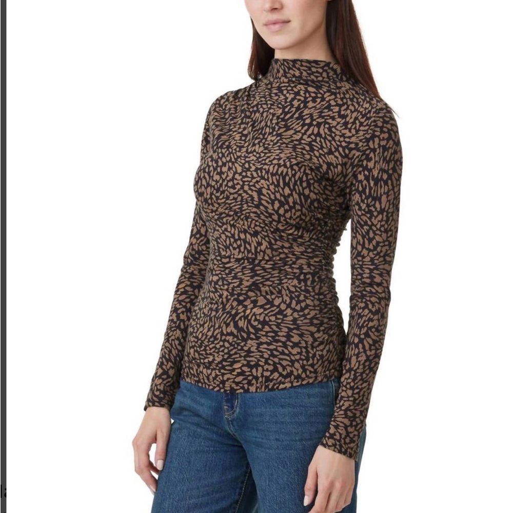 Habitual Brown and Black Leopard Print Long Sleeve Top